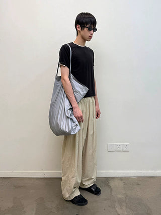 [NeverSeez] Lyocell-Wool Solid T-Shirt