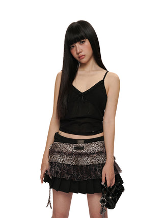 [moromoro2] Lace Trim Cami Top