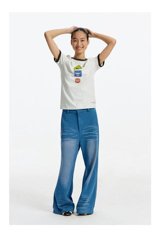 [CONP] Washed Textured T-shirt