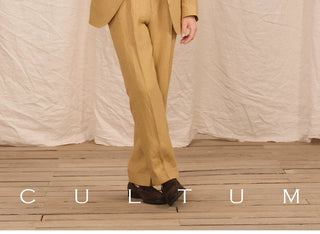 [CULTUM] Linen Single-Breasted Suit