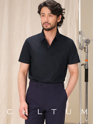 [CULTUM] Solid Color Polo Shirt