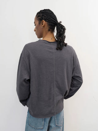 [NeverSeez] Slub Cotton Long Sleeve T-shirt