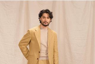 [CULTUM] Linen Single-Breasted Suit