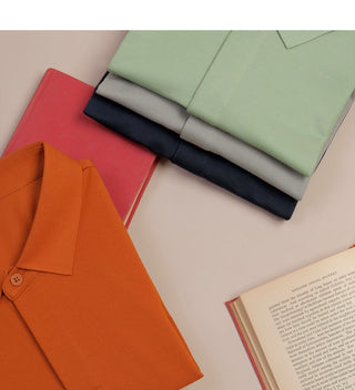 [CULTUM] Solid Color Polo Shirt