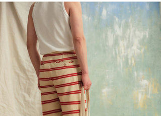 [CULTUM] Striped Knit Shorts