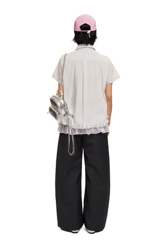 [moromoro2] Plaid Rhinestone Lace Shirt/Skirt  Cover