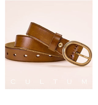 [CULTUM] Top Grain Distressed Belt