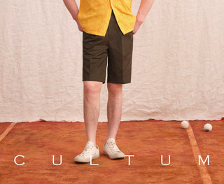 [CULTUM] Double Pleated Shorts