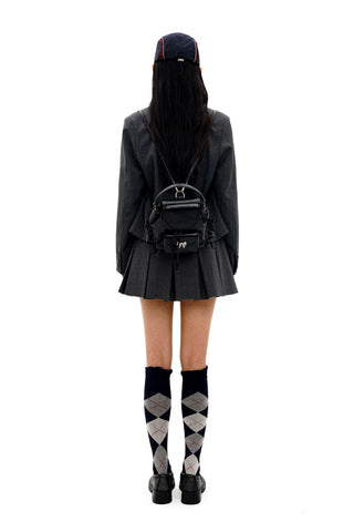 [Moromoro2] Argyle Lace Mid-calf Socks