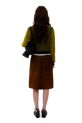 [Moromoro2] Striped Knit Cardigan