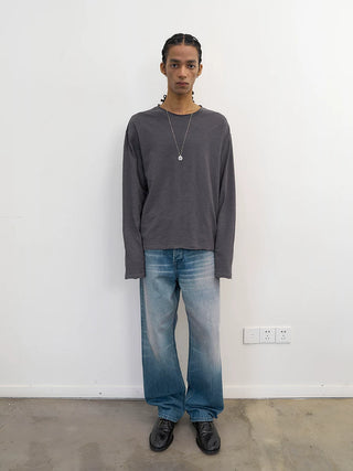 [NeverSeez] Slub Cotton Long Sleeve T-shirt