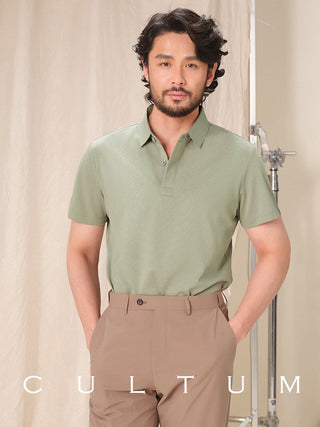[CULTUM] Solid Color Polo Shirt
