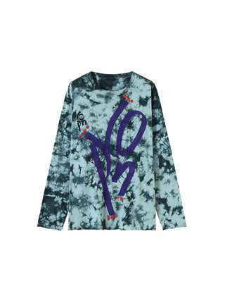 [CONP] Graffiti Logo Tie-Dye Long Sleeve Tee