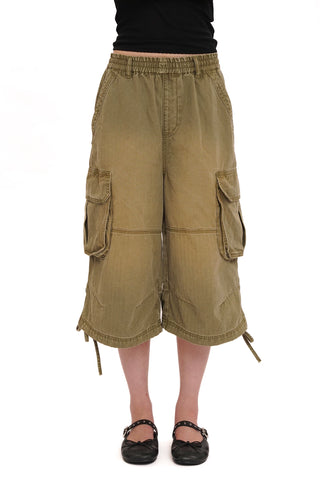 [MOROMORO] Washed Twill Cargo Pants