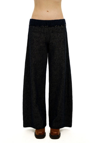 [Moromoro2] Plaid Mesh Cotton Linen Pants