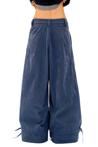 [Moromoro2] Velvet Pleated Wide-leg Pants