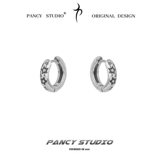 STAR HOOP EARRINGS