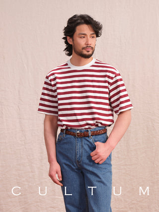 [CULTUM] Stripe Short-Sleeve Tee