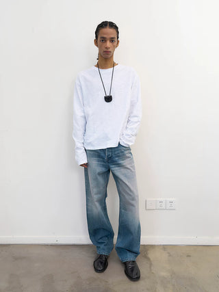 [NeverSeez] Slub Cotton Long Sleeve T-shirt