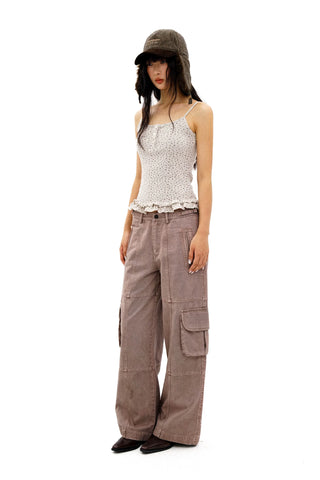 [Moromoro2] Floral Lace Hem Camisole