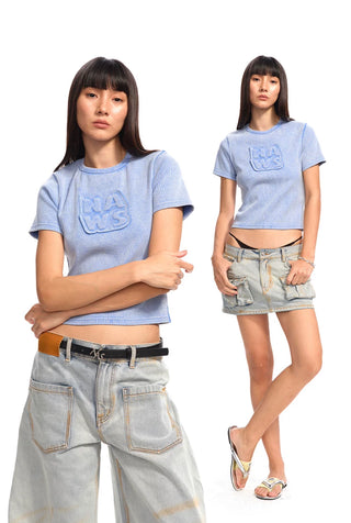 [NOTAWEAR] Patch Embroidery T-shirt