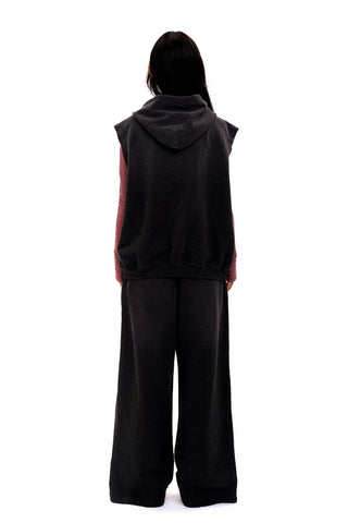 [Moromoro2] Distressed Star Applique  Sweatpants