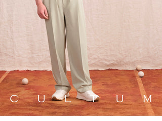[CULTUM] Pleated Relaxed Trousers