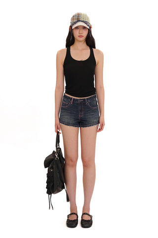 [moromoro2] Leather Ballet Flats