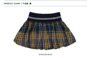 [Moromoro2] Gradient Plaid Distressed Mini  Skirt