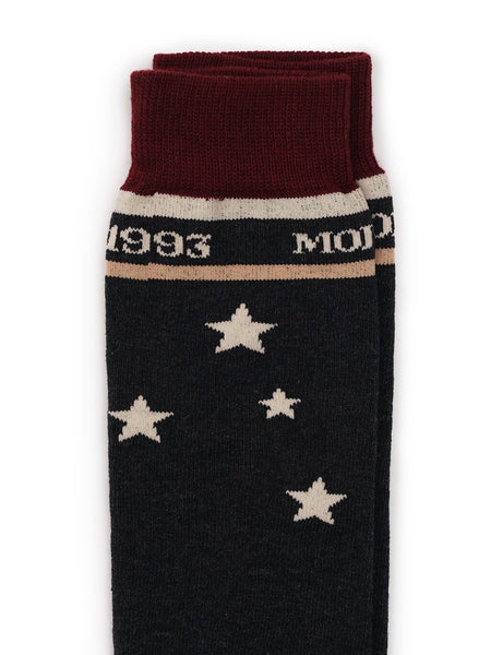 [Moromoro2] Color Block Star Sport Socks