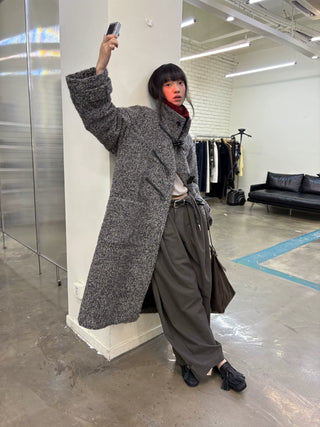 [NeverSeez] Pleated Wide-Leg Pants