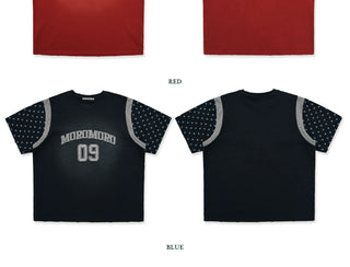 [Moromoro2] Star Applique Gradient T-shirt