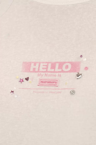 [Moromoro2] Distressed Print T-shirt