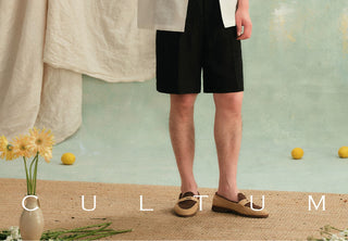 [CULTUM] Linen Cuban Collar Shirt