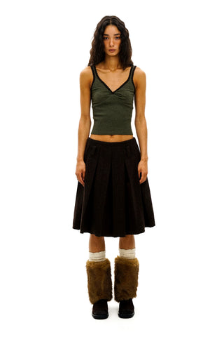 [Moromoro2] Lace Trim V-Neck Cami Top