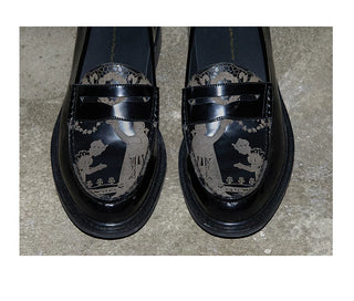 [CONP] Crowned Laser Engraved Loafers