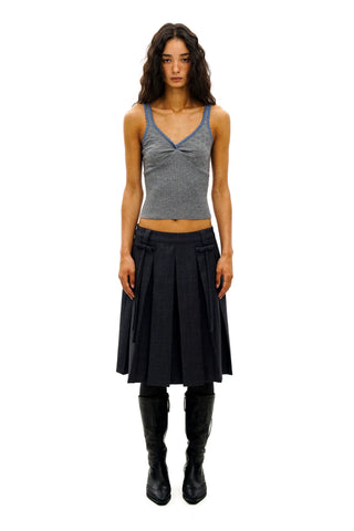[Moromoro2] Lace Trim V-Neck Cami Top