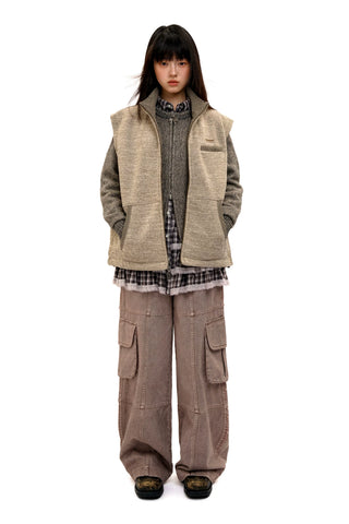 [Moromoro2] Bow Zip Hooded Cardigan