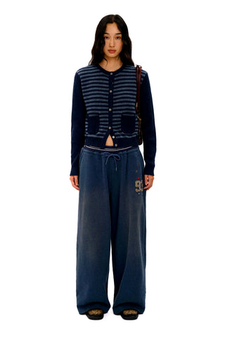 [Moromoro2] Distressed Star Applique  Sweatpants