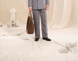 [CULTUM] Double-breasted Peak Lapel Suit Set
