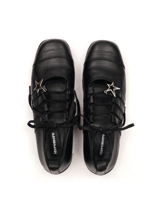 [Moromoro2] Leather Ballet Flats