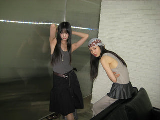 [NeverSeez] A-line Utility Skirt