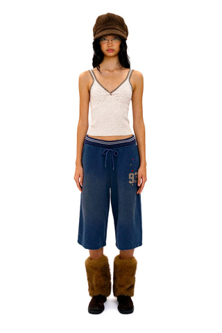 [Moromoro2] Distressed Star Applique  Sweatpants