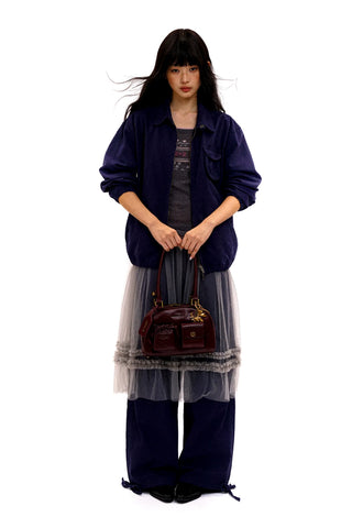 [Moromoro2] Fair Isle Faux Two-piece Top