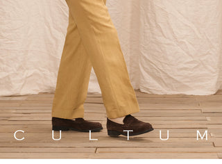 [CULTUM] Linen Double Pleated Trousers