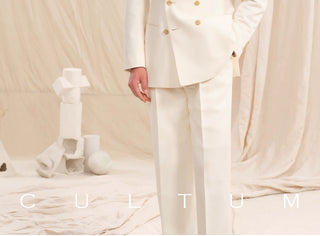 [CULTUM] Double-breasted Peak Lapel Suit Set