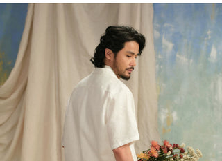 [CULTUM] Linen Cuban Collar Shirt