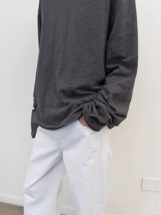 [NeverSeez] Slub Cotton Long Sleeve T-shirt