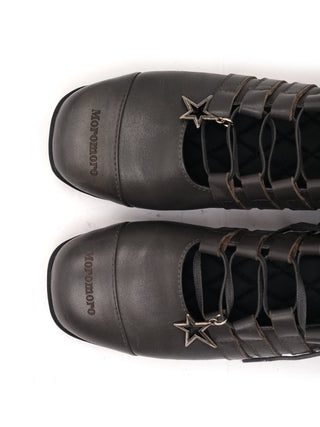 [Moromoro2] Leather Ballet Flats