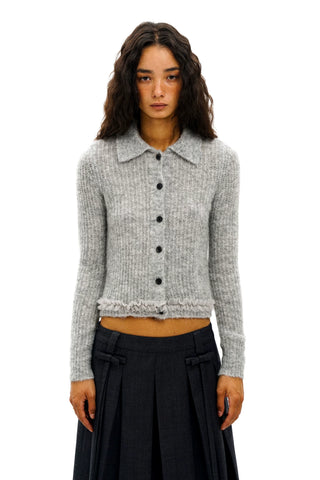 [Moromoro2] Wool Blend Collar Cardigan